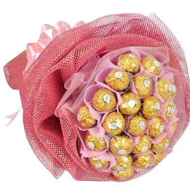 Pink Rocher for Mom - Ferraro Rocher Bouquet
