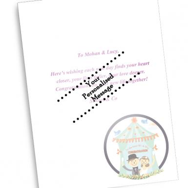 BIG Wedding Tent Congrats Custom Card (Extra Large)