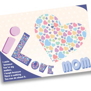 LOVE Mom Heartily Card