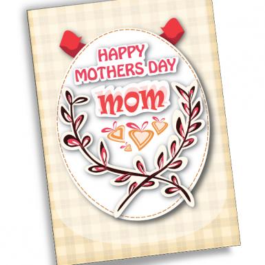 Best Mom Badge Love Card