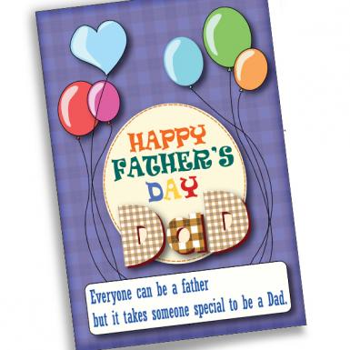 Best Dad Ever Balloon Love Card
