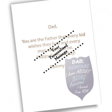 Awesome Dad Love Card