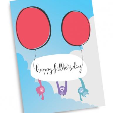 Fathers Day Little Monsters Love Card