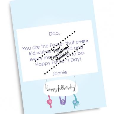 Fathers Day Little Monsters Love Card