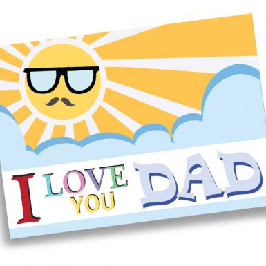 Sunny Dad Love Card
