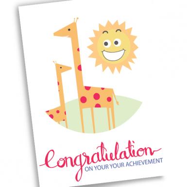 Sunny Achievement Congrats Card