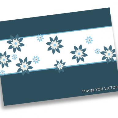 Thank You Pastel Daisy Personalized Card