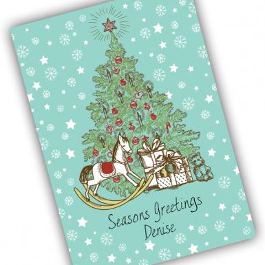 Christmas Card - Pine Art Designer Card