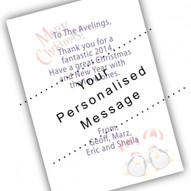 Christmas - Parachuting Penguin Card (EXTRA LARGE)