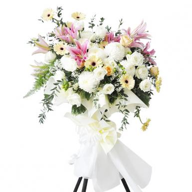 Loving Reverence - Condolence Wreath Funeral Stand