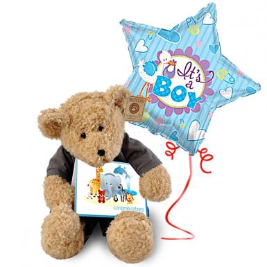 Playmate Boyds Gentlemen Bear - Baby Gift