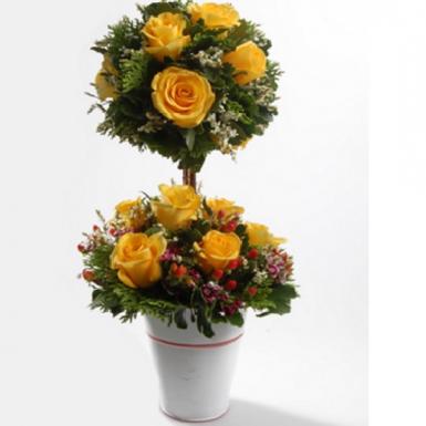 Rosee Topiary - Flowers Gift for Special Mom