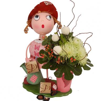 Lydia Garden Pride - Garden Planter with Flowers & Chocolates
