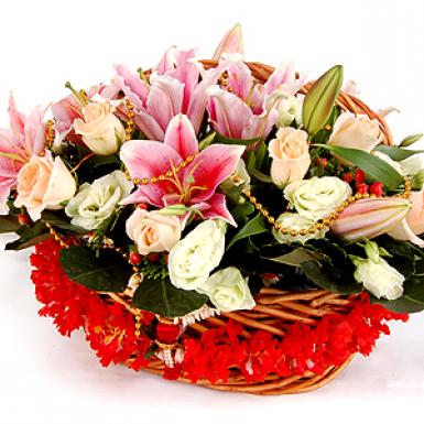 Dhyana - Deepavali Lilies Roses Flowers