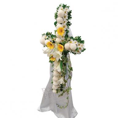 Arch Angel - Cross flower Wreath for Christians