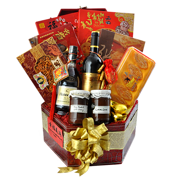 CNY Oriental Basket Hamper for Chinese New Year 2018 - Success Aplenty