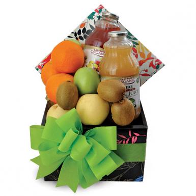 Organic Goodness - Lakewood Juices with Fruits Be Well Hamper