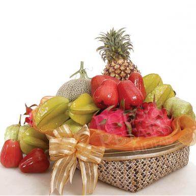 Tropical Sweetness - Fresh Fruits Basket Hamper