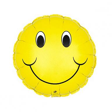 Smiley Foil Balloon - 9 Inch Air