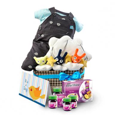 Gallantry Jersey Boy - With Hanging Baby Mobile ( Baby Shower Hamper )