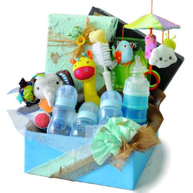 Babycare Starter - Mothercare Newborn Feeder, Brands Essence Baby Shower Gift Hamper