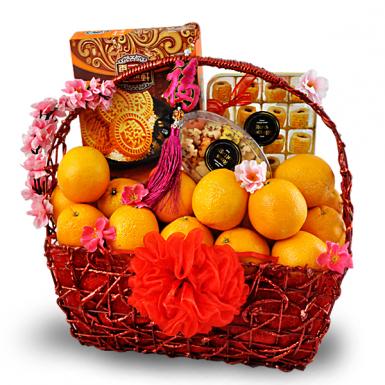 Heavenly Blessings - Tangerine Oranges Basket Hamper