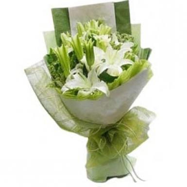 GRACEFUL LILLA - CASABLANCA LILIES BOUQUET12