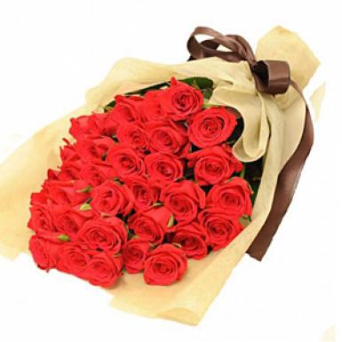 Glorious Red - Roses Hand Bouquet