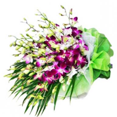 PURPLE SPRAYS - ORCHIDS BOUQUET