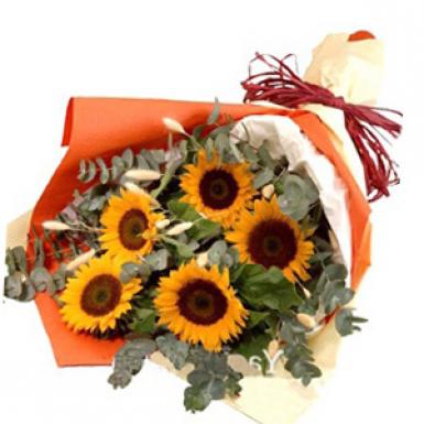 Sunny Lyrica - Sunflowers Floral Bouquet