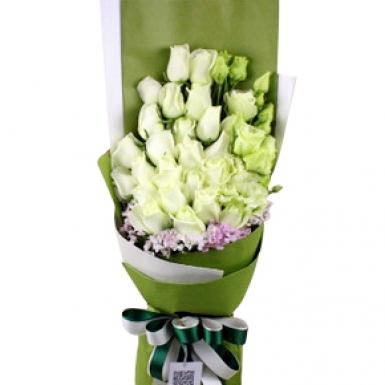 SWEET WILLIAMS - ROSES WITH EUSTOMA MIXED BOUQUET