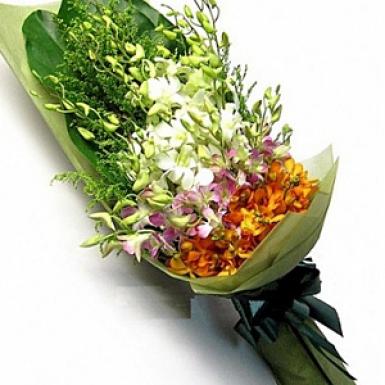 EPIC POETRY - COLORFUL ORCHIDS SPRAY BOUQUET