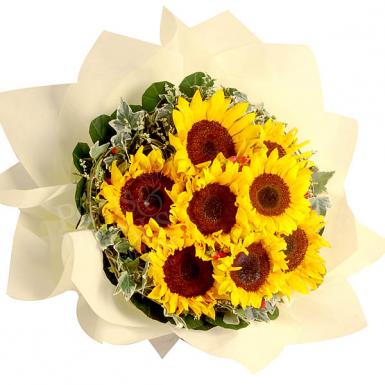 Glorious Sunrise - Sunflower Bouquet Fresh Flower