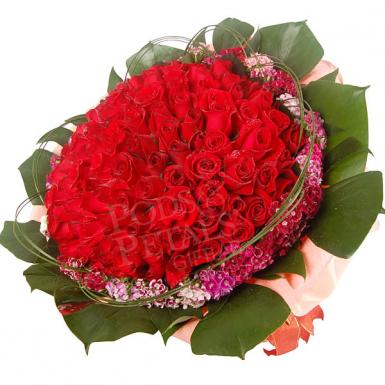 Grand Love - 99 Roses Bouquet Flower