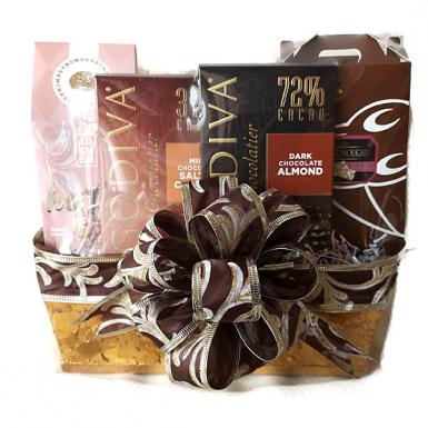 Chocolaty Ozan Godiva, Pistachio Nougat & Assorted Lindt Lindor Chocolate