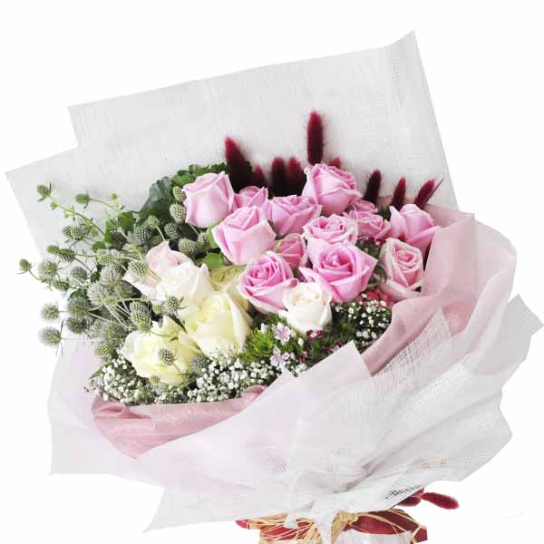 Passion Aplenty - Pastel Roses Floral Bouquet