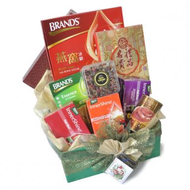 Healthy Feast Hamper - Healthy Brand's Essence Innershine, Tea, Scallops, Abalone Gift Hamper