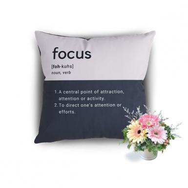 Focus - Definition Pillow Gift from Bear & Orion