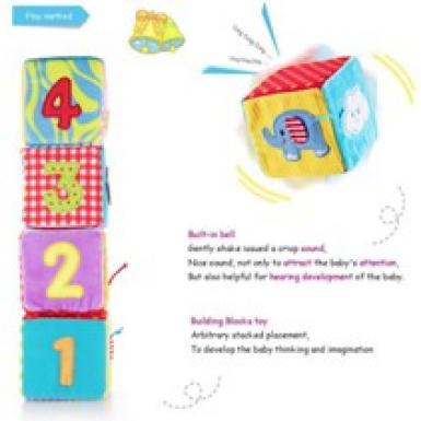 Wholesome Baby Learning - Newborn Baby Shower Gift - Juices, Fruits, Baby Playbook, Learning Blocks