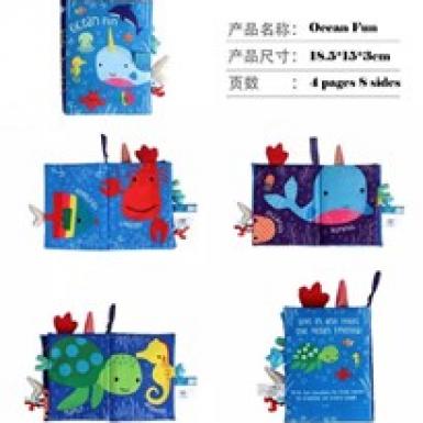 Twins Babies Playbooks - Early Learning Baby Cloth Books Newborn Baby Shower Gift Hamper