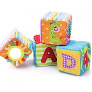 Baby Magic Cubes - Newborn Baby Shower Gift Learning Building Soft Cubes Puzzle Blocks