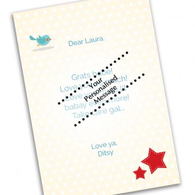 Romper Boy Baby Card