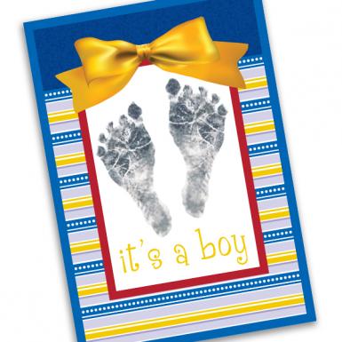 Tiny Footy Baby Boy Card