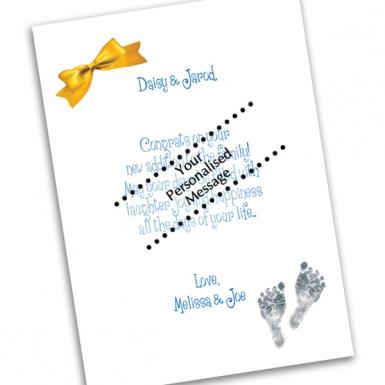 Tiny Footy Baby Boy Card