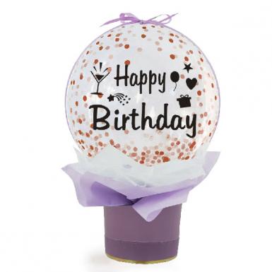 Birthday Confetti Balloon - Confetti Bubble Belon