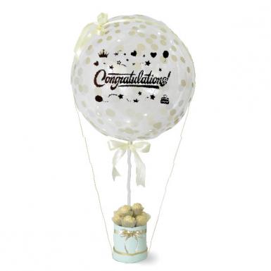 Congratulation Glitter Balloon - Ferrero Rocher Chocolate