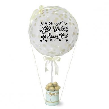 Get Well Soon Glitter Balloon - Ferrero Rocher Choc