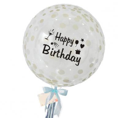 Big Glittery Birthday Confetti Balloon