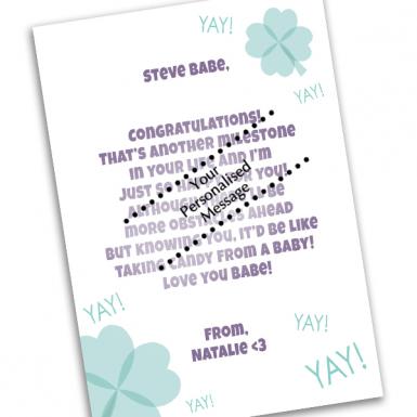 Yah - U Graduated Card