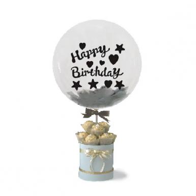 Birthday Jovial Ferrero Balloon - Rocher Chocolate Box